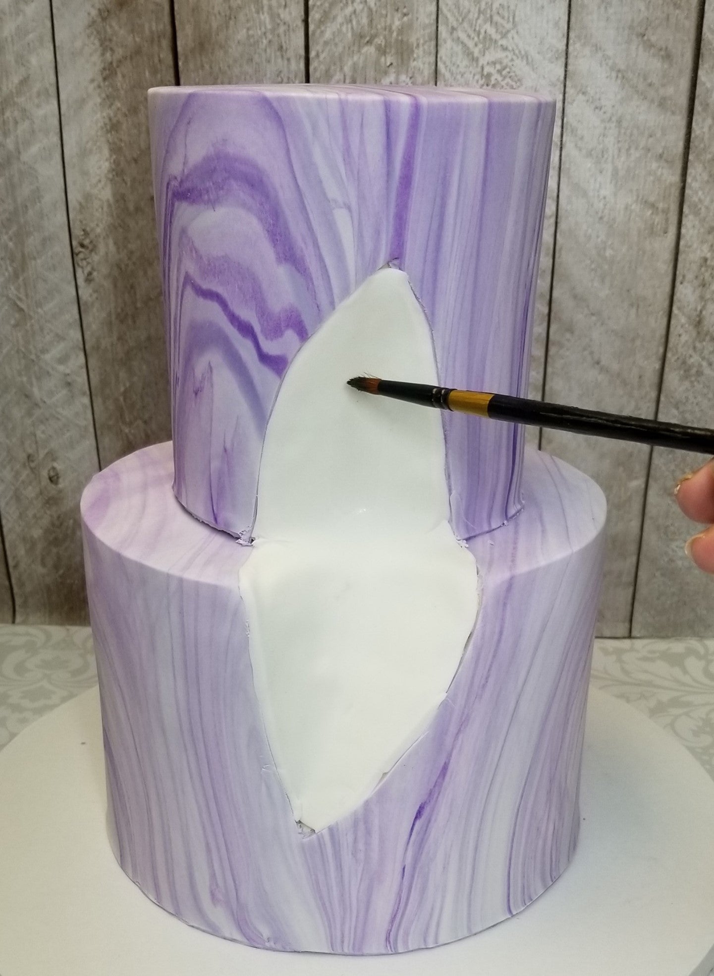 Purple peonies marble effect wedding cake | Purple wedding cakes, Fondant  wedding cakes, Wedding cake marble