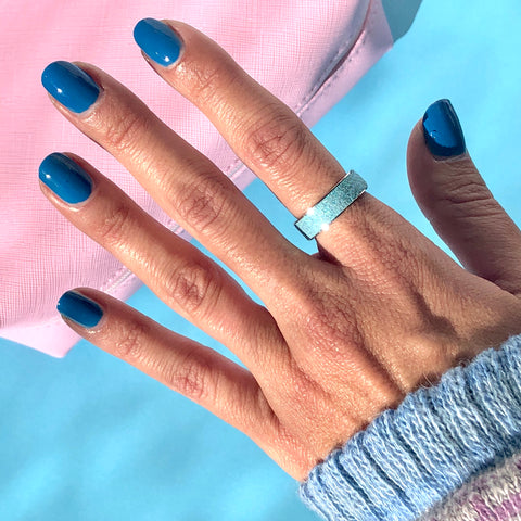 Taylor Made Polish Blue manicure