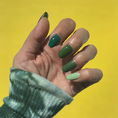 Green Tie Dye Ombre