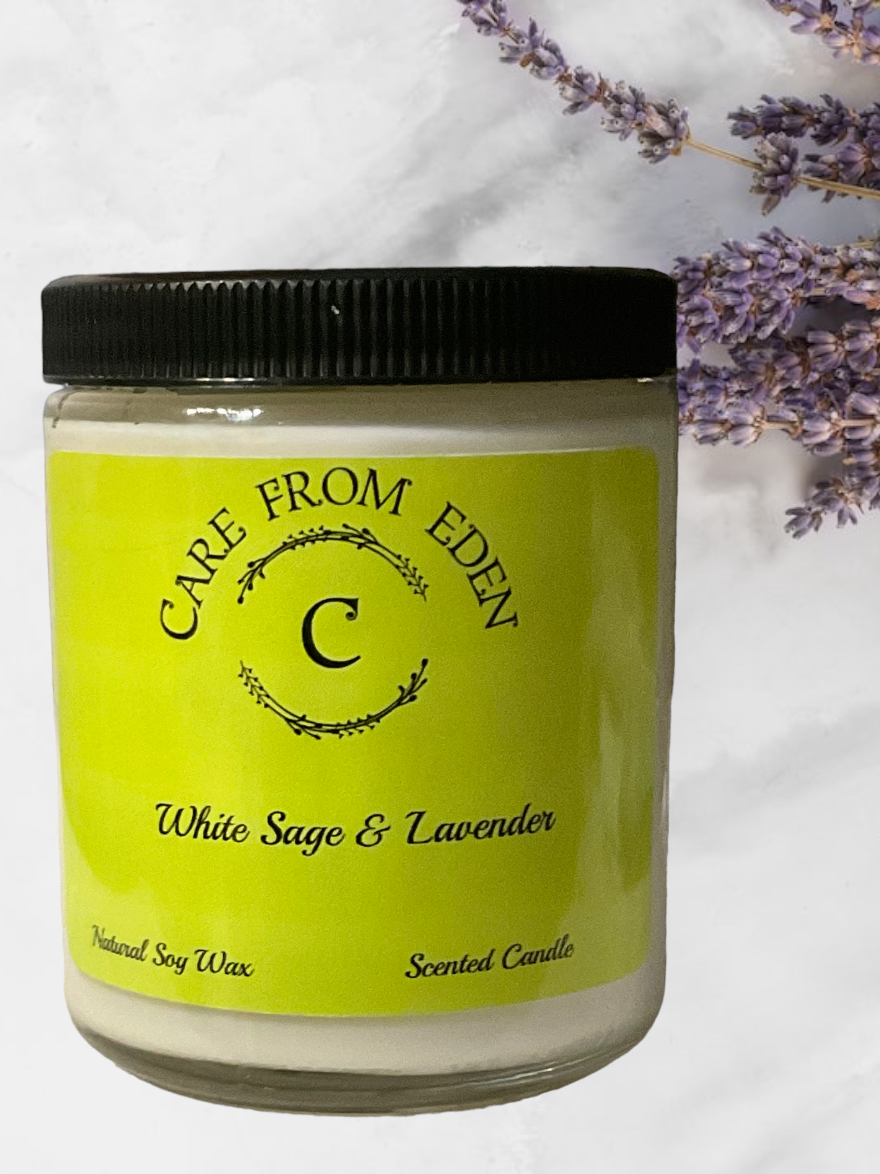 Double Wick Scented Candle. White Sage & lavender 7 oz