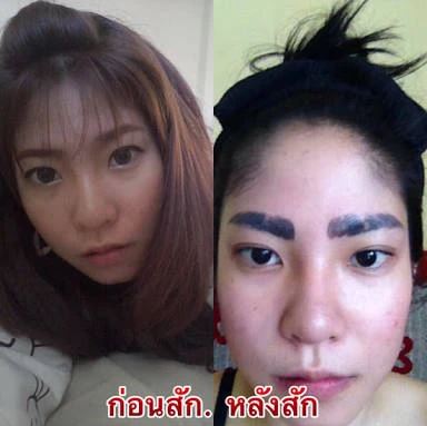 before and after worst brow tattoo