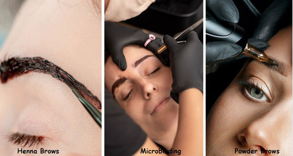 Henna Brow vs Microblading vs Powder Brows
