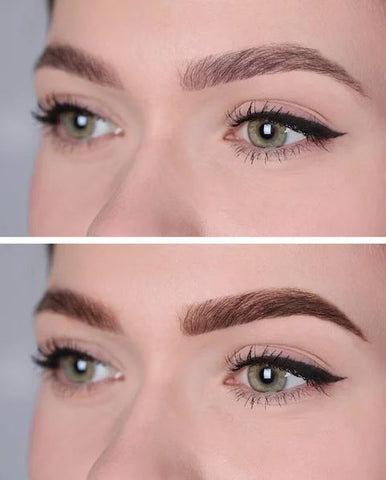 Ombre Powder Brows Before and After