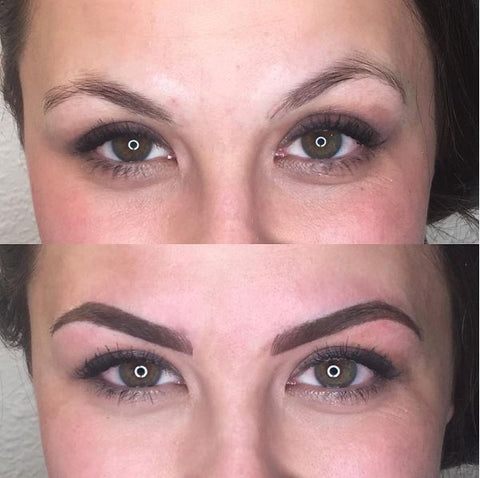 Permanent Eyebrow Tattoo Before and After