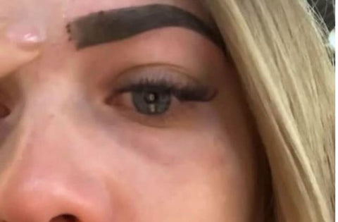 microblading type of procedure that ended in a nightmare