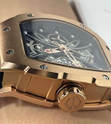 Herren Luxus Tonneau mechanische Uhr | Wishdoit-Uhren