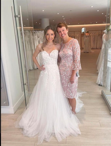 Mother of the Bride and bride dress shopping