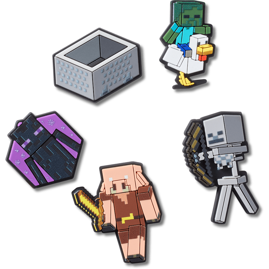 Crocs Minecraft Jibbitz Charms - 5 Pack