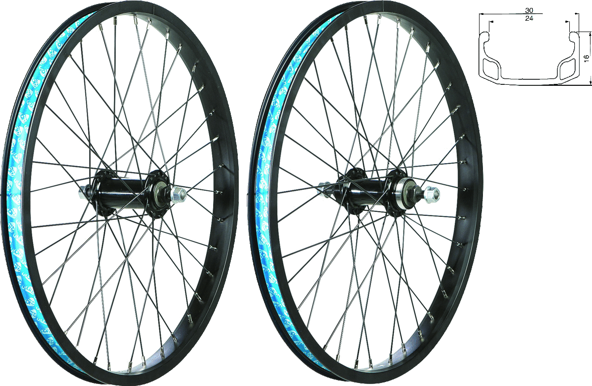 20” BMX WHEEL (FREEWHEEL / NUTTED)