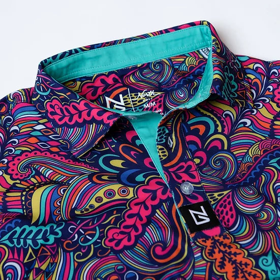 Abstract Floral Polo