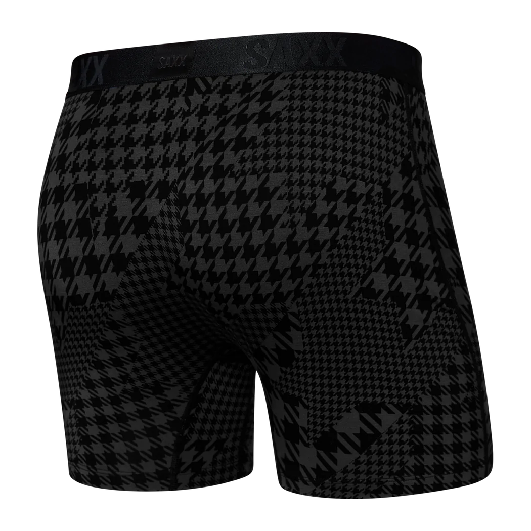 22nd Century Silk Boxer Brief - Dogstooth Camo Black