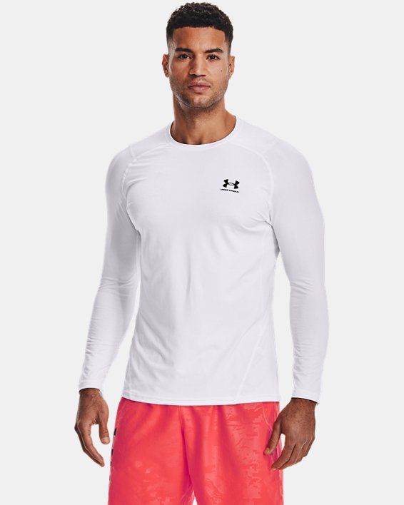 Under Armour Men's HeatGear Armour Printed Short Sleeve Compression Shirt,  Stealth Gray (009)/Hyper Green, Small, Shirts -  Canada