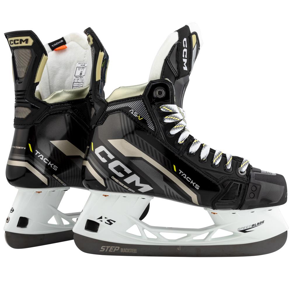 CCM TACKS AS-V PRO SENIOR HOCKEY SKATES WITH BLACKSTEEL – Ernie's