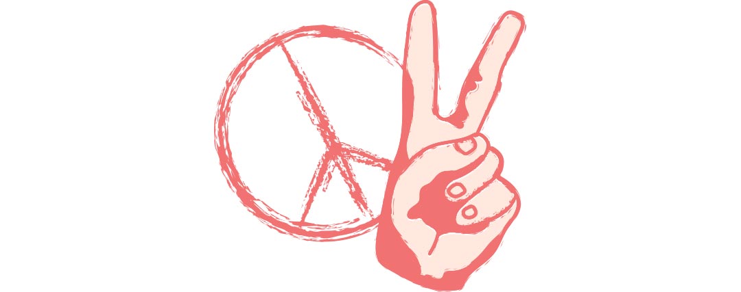 V signe de paix