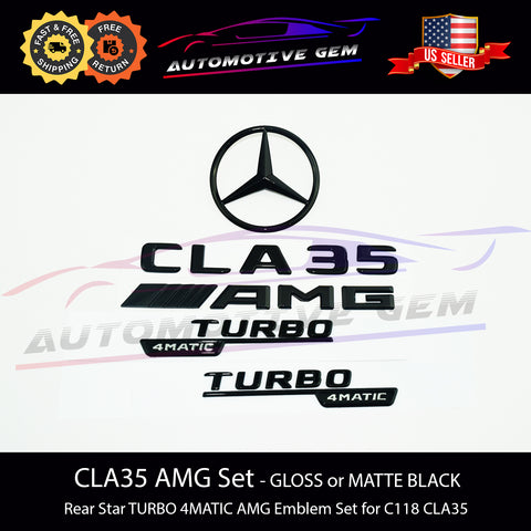 CLA-Class AMG Logo Lettering Colored in Black 118 Genuine Mercedes-AMG  A1188173100