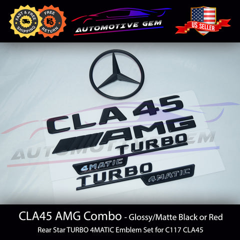 CLA-Class AMG Logo Lettering Colored in Black 118 Genuine Mercedes-AMG  A1188173100