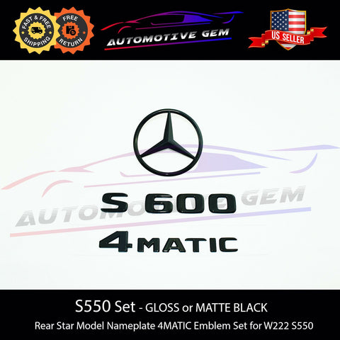 OEM Hood Ornament GLOSSY Black Mounted Standing Star Logo Mercedes –  Automotive Gem