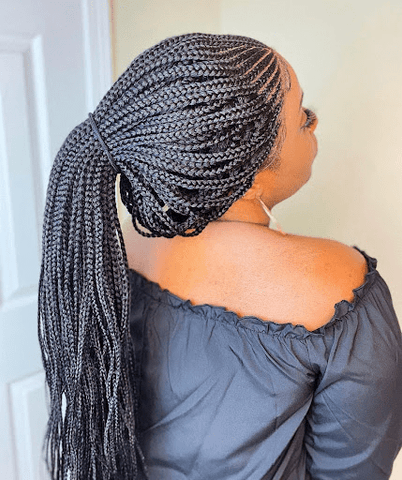 sleek ponytail braided wig