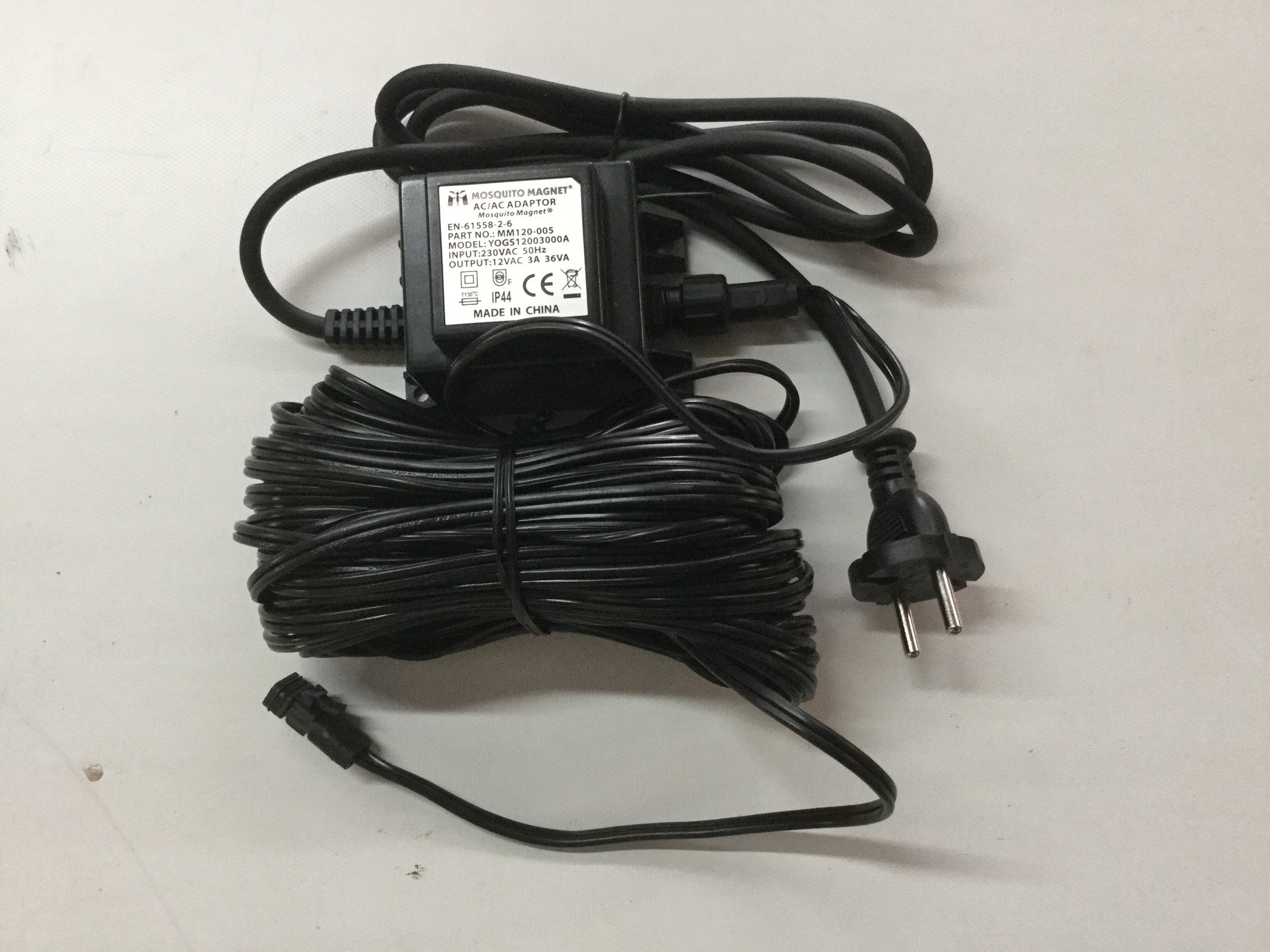 120005 A/C Power Cord Model EU 230v 50' Mosquito Magnet – The Store