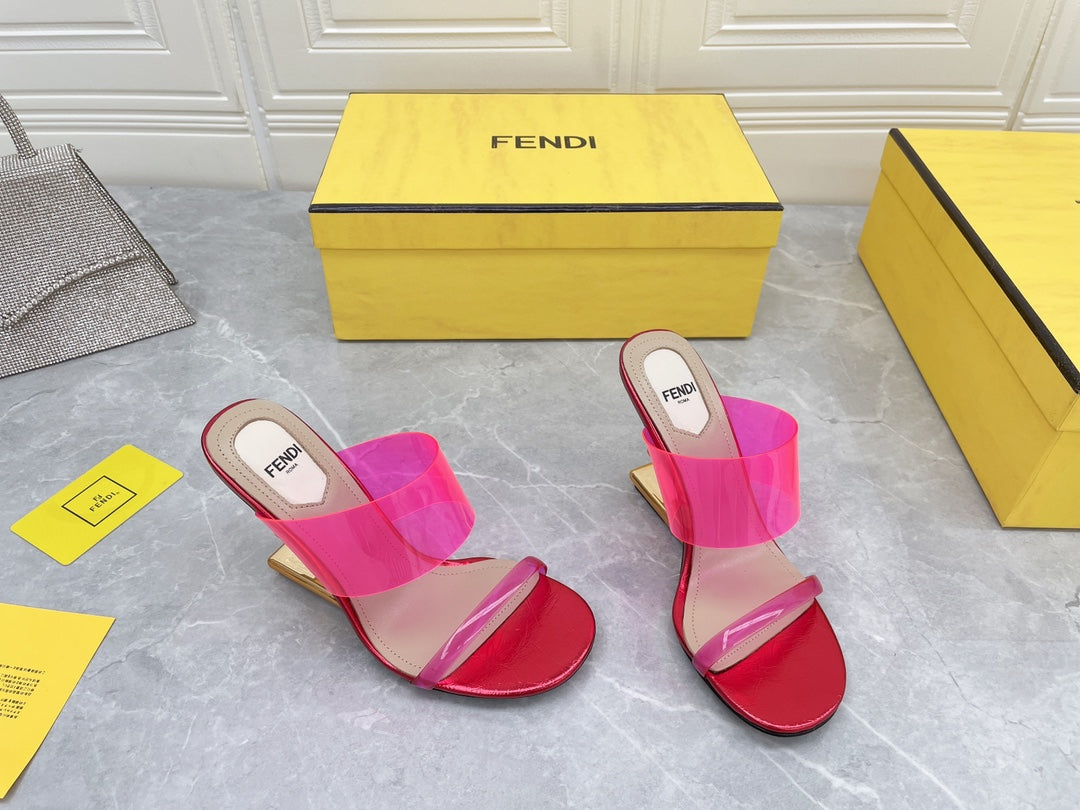 FENDI 2022 Fashion Trending Leather Women High Heels Shoes Women
