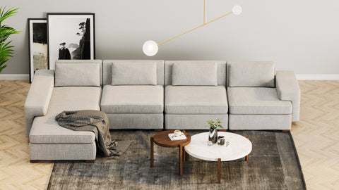 DE.CI Furniture CL.AW Four Seater L Shape Sofa