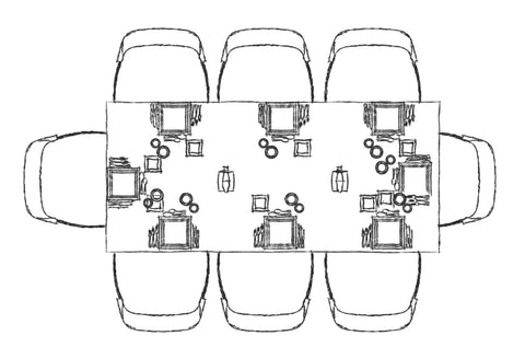 DE.CI Furniture Tip of choosing rectangular Dining Table Layout