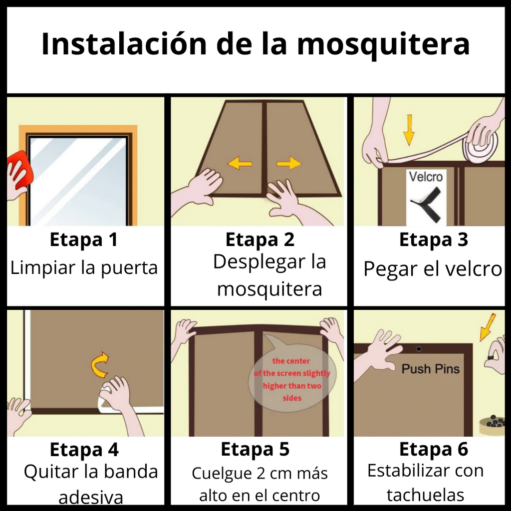Cortina mosquitera magnetica para puertas - Instalación rapida - Ozayti