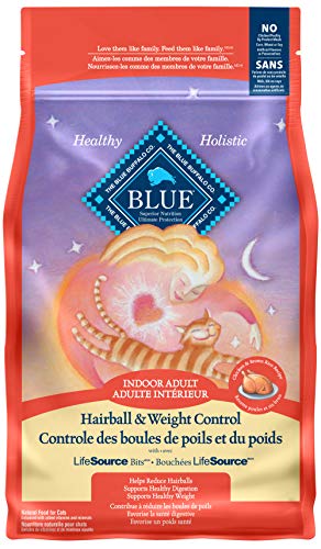 blue indoor hairball and weight control