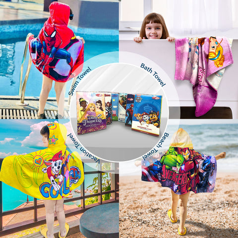 Different uses of kids hooded towel