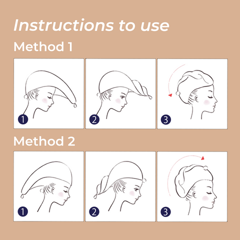 Instructions to use a hairwrap.