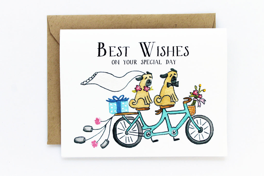 Best Wishes Card Lydia And Pugs