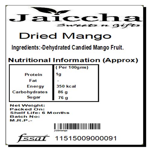 Jaiccha Ghasitaram Express Delivery - Dried Mango 800 GMS in Brown Pap –  NavaFresh - Europe