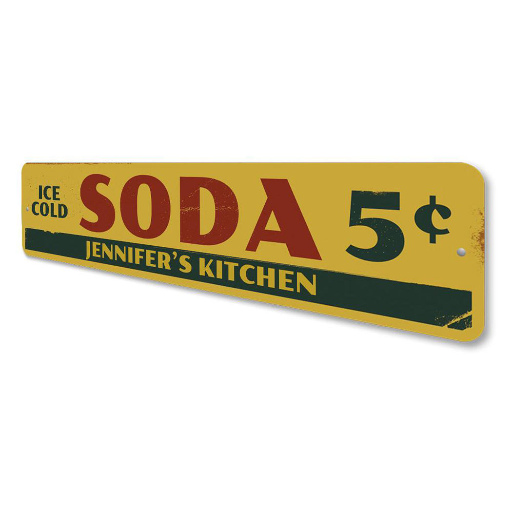 Soda 5 Cents Sign