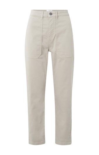 Buy AND White Solid Loose Fit Cotton Womens Trousers  Shoppers Stop