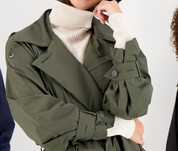 Trench Look The Rain -Details Adjustable sleeves