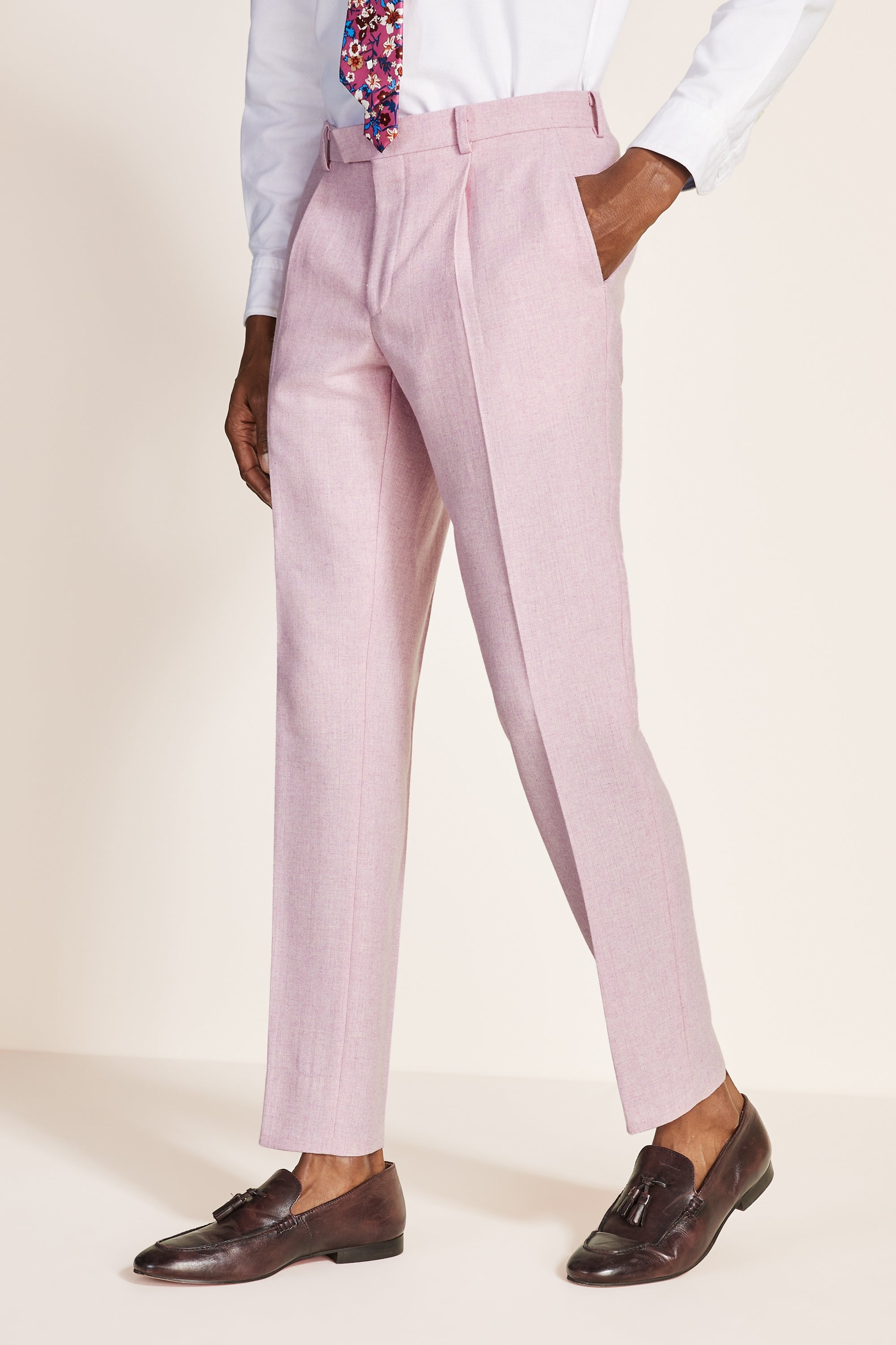 TUSSAH FAE SPLIT  Trousers  pale pinklight pink  Zalandode