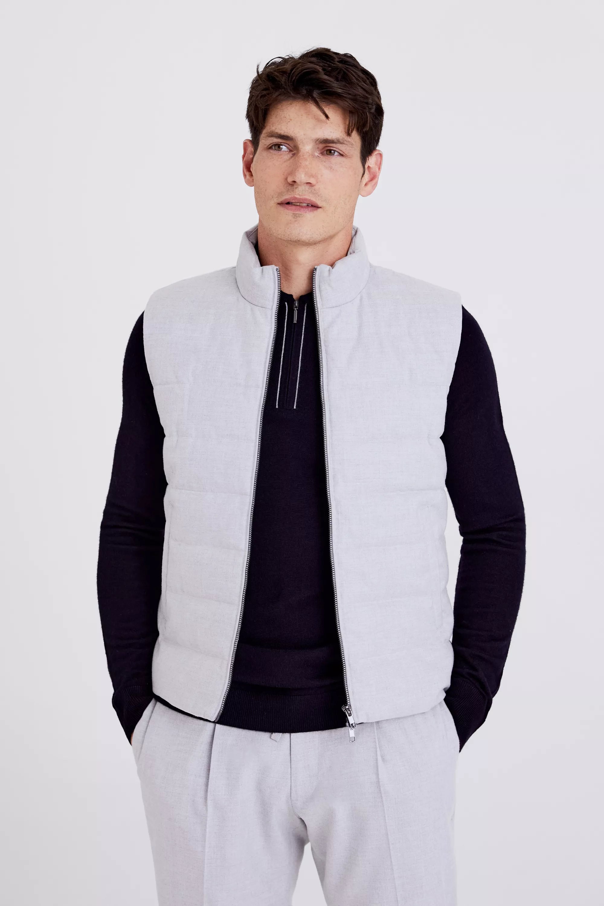 MOSS | Grey Flannel Gilet | Moss Box