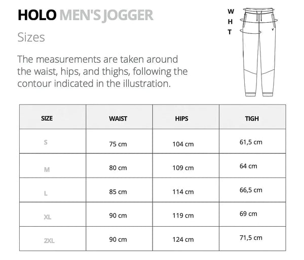 Grössentabelle Holo Jogger