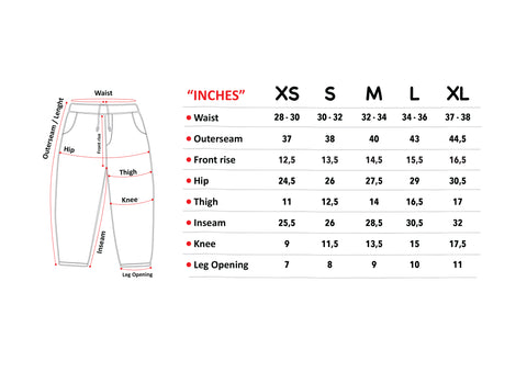 Size Chart – Televisi Star (it must be the pants)