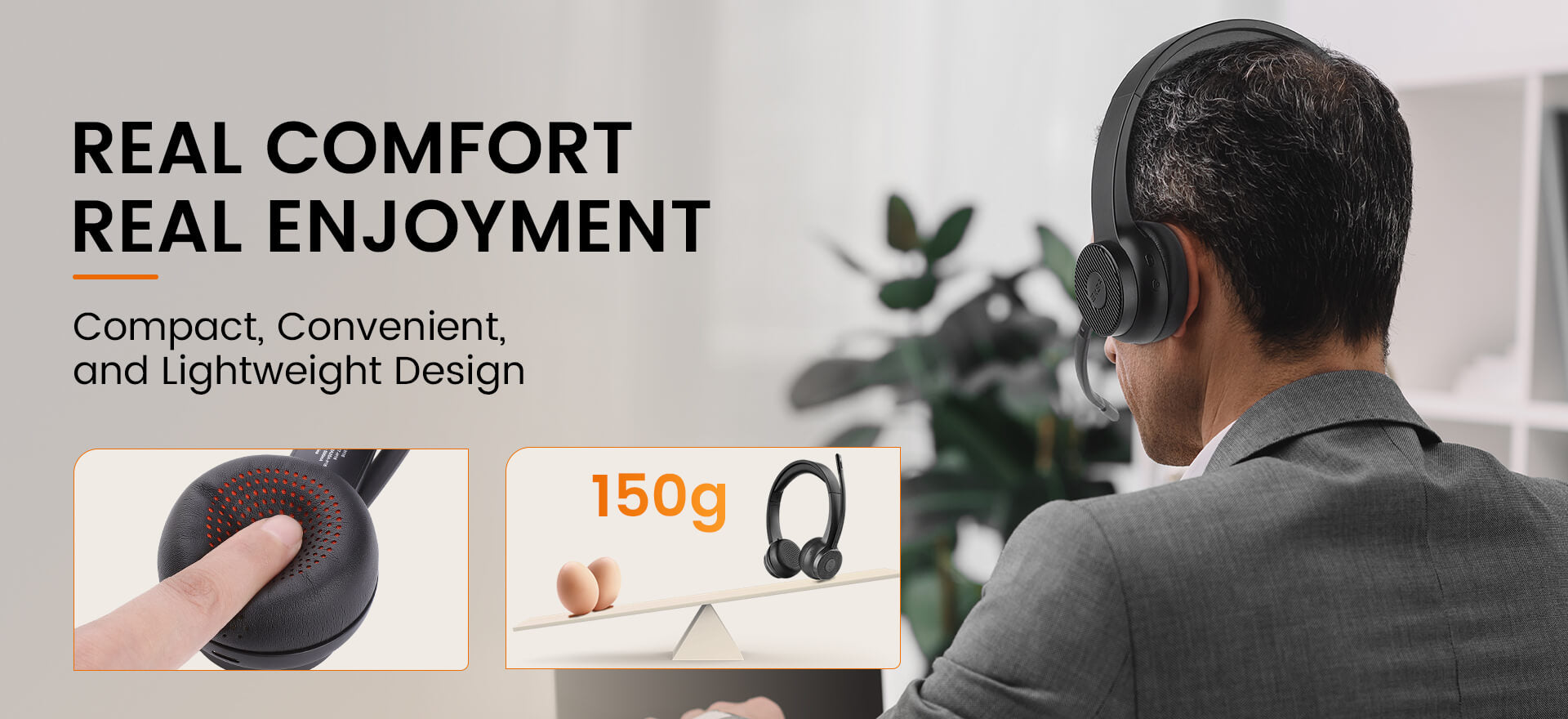 super comfortable and light H16 wireless headset