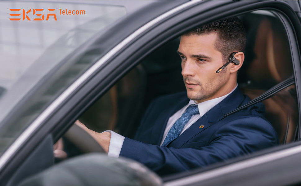 EKSAtelecom S30 Wireless Truck Driver Headset: A revolutionary open-ear design with microphone boom, providing comfort and clear communication for truckers on the road.