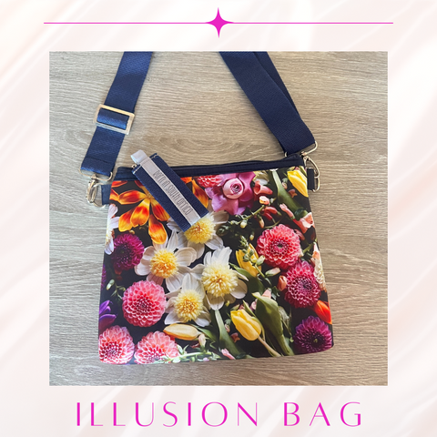 Abundance Illusion Bag: Neoprene Crossover Bag from The Lily Rose Collection