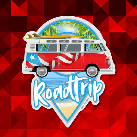 Roadtrip (Van Volky) Puerto Rico Sticker