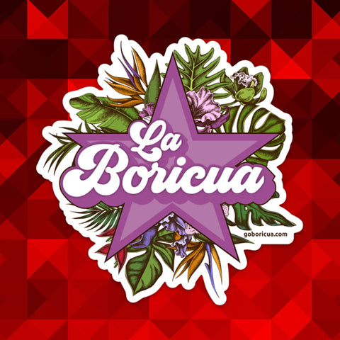 La Boricua Tropical Puerto RIco Sticker