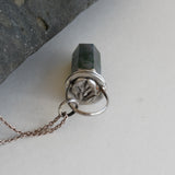 Green Beginnings Moss Agate and Recycled Silver