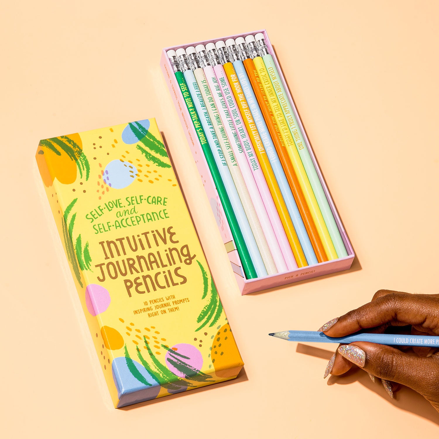 Self-Love, Self-Care And Self-Acceptance Pencil Set