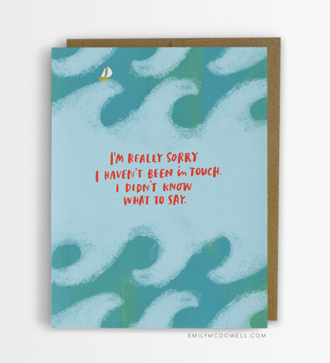 I Didn't Know What To Say Empathy Cards For Serious Illness