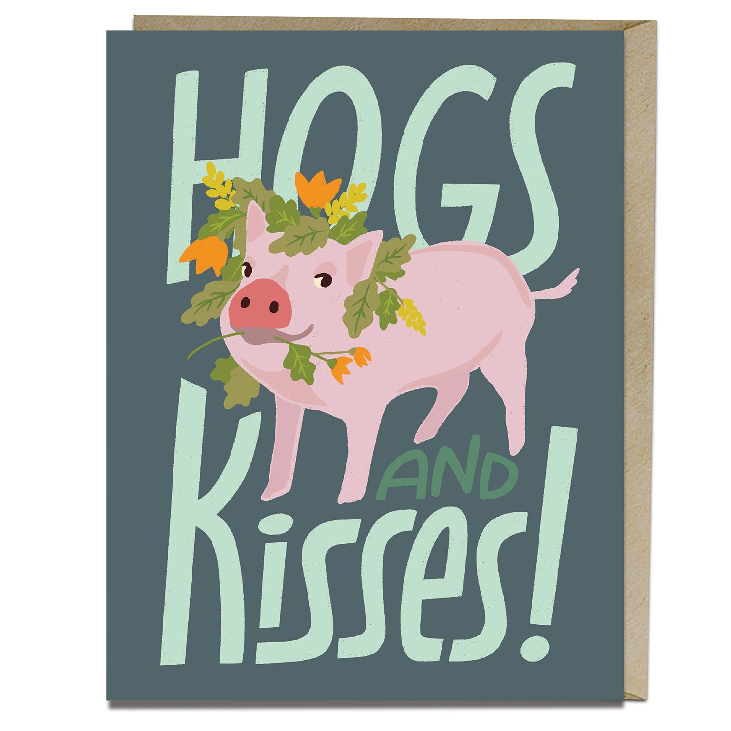 Hogs And Kisses Card