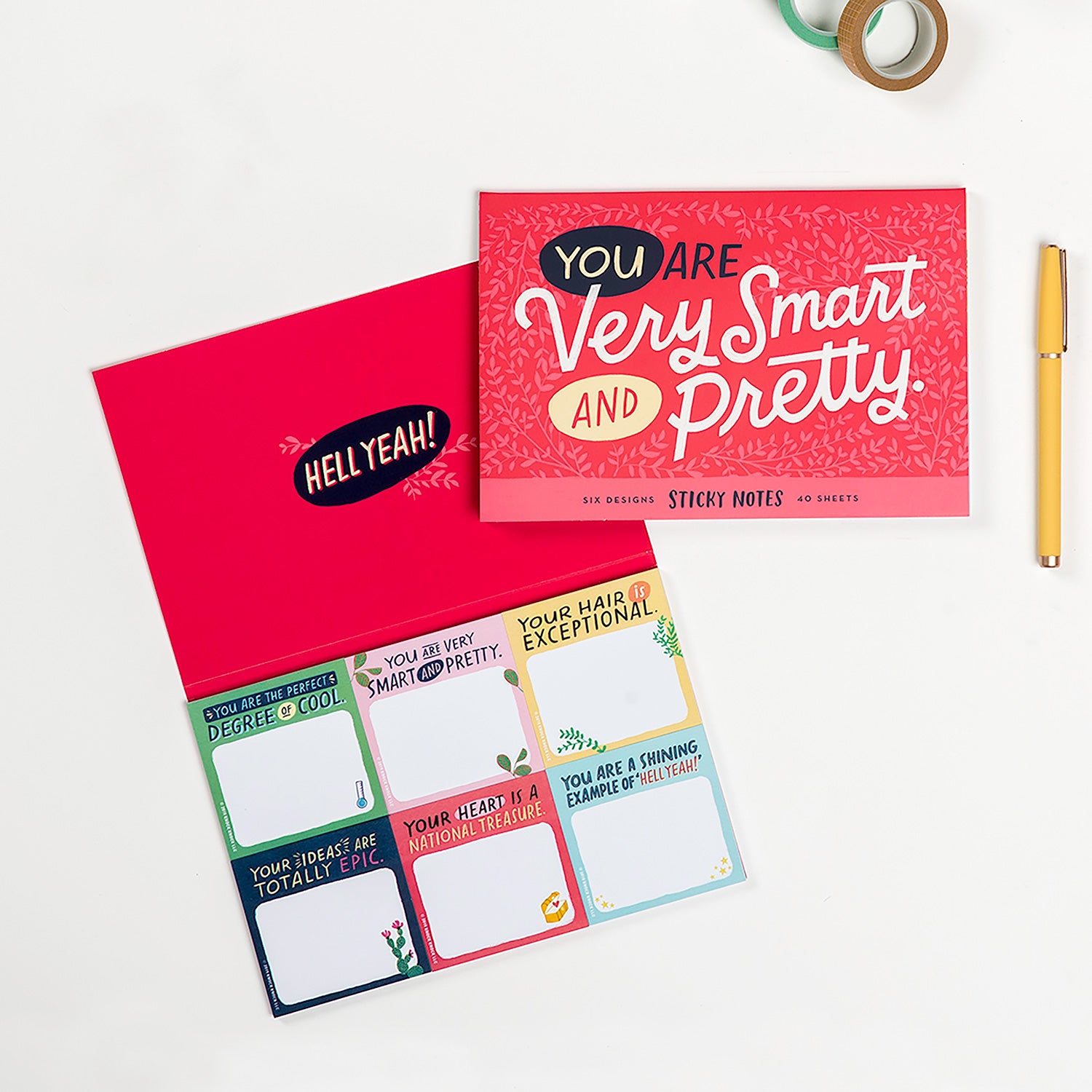You Are Very Smart And Pretty Sticky Note Packet