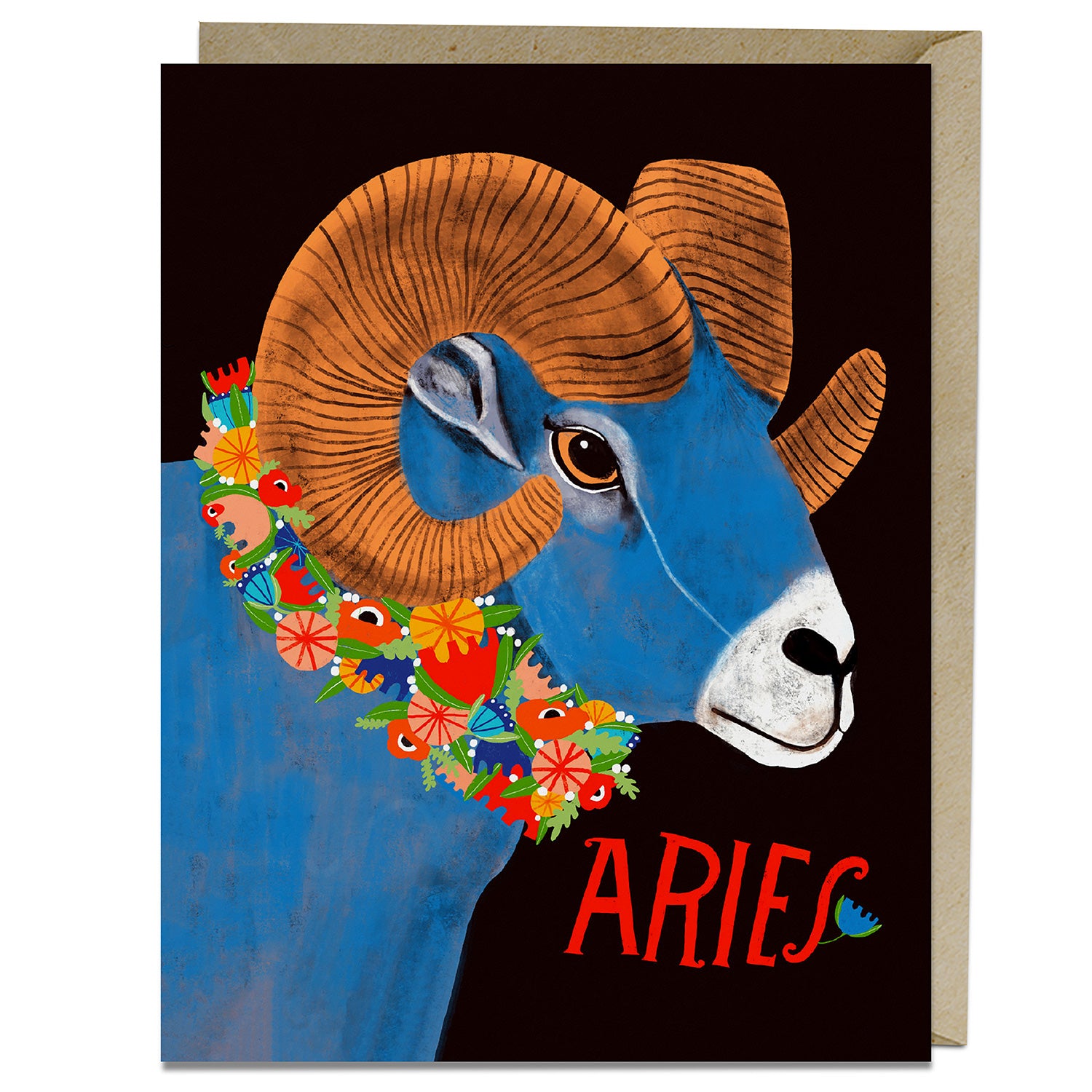 Aries Zodiac Card